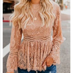 VICI lace peplum top, Never worn!